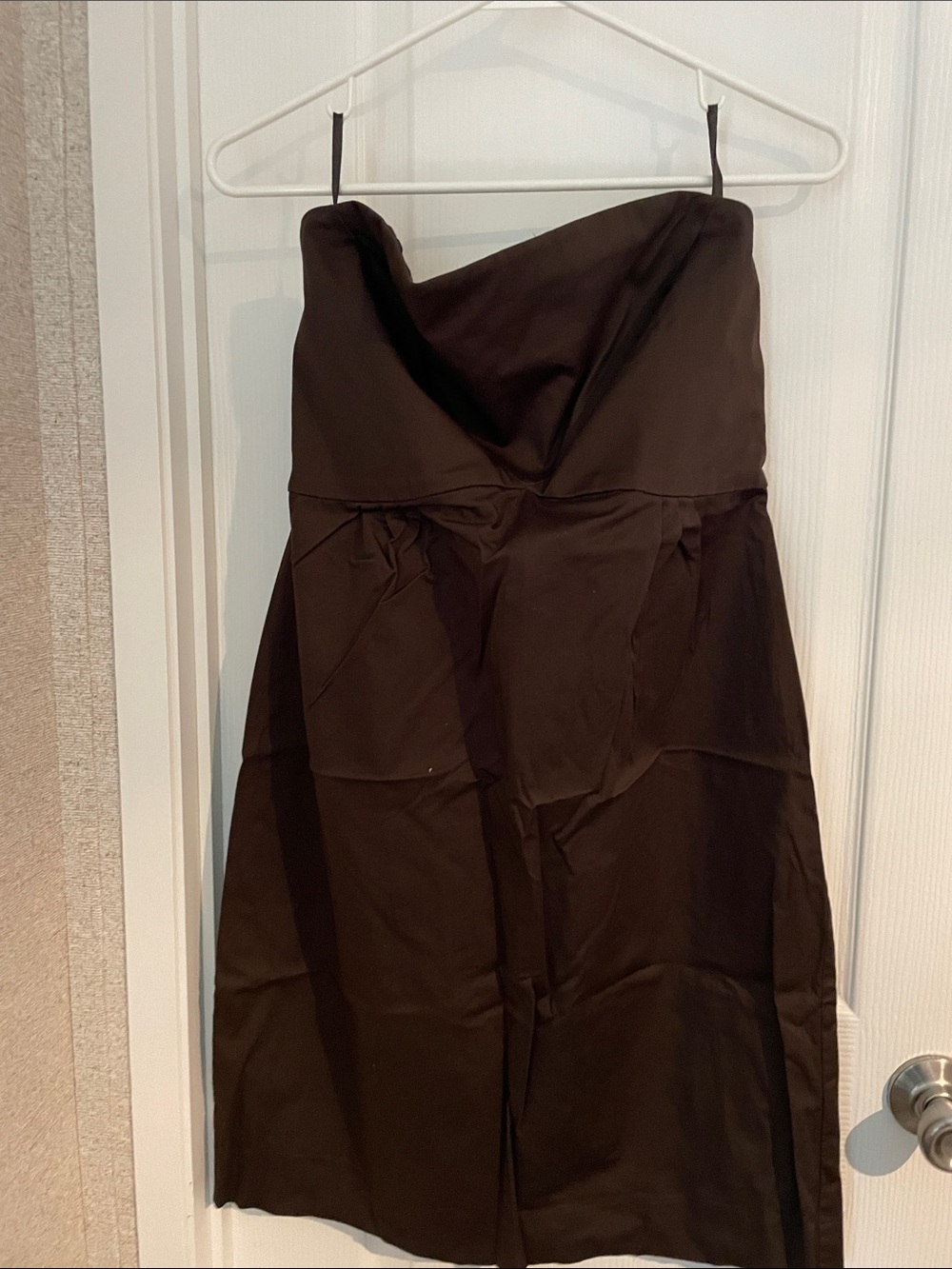 New York & Company Strapless Black Evening Dress
